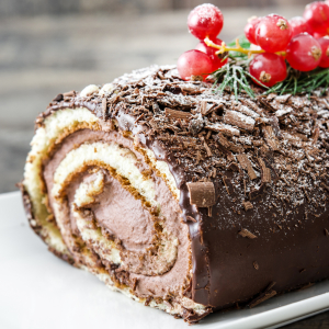 kerststronk hazelnootpasta